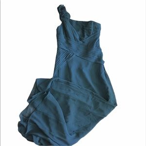 David’s Bridal One Shoulder Chiffon Dress 4